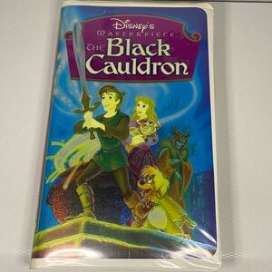 Disney The Black Cauldron VHS with Blue and Purple Cover